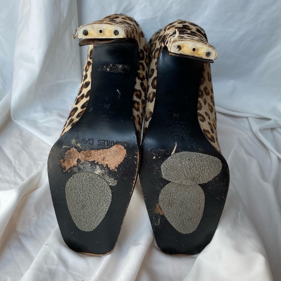 CHARLES DAVID BY NATHALIE M 90s CALFHAIR BOOTS - Picture 6 of 6